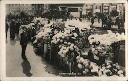 Flower Vendors Postcard