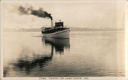 Steamer "Tahoe" on Lake Tahoe California Postcard Postcard Postcard