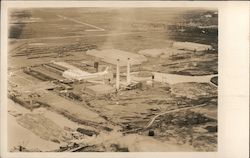 Industrial Factory, Mill Aerial shot Postcard