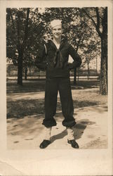 Navy Sailor in Uniform Postcard Postcard Postcard