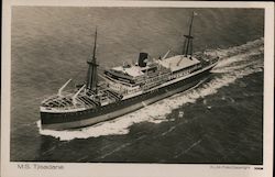 M.S. Tjisadane Boats, Ships Postcard Postcard Postcard