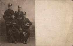 Uniformed Members of the Swedish Military Postcard