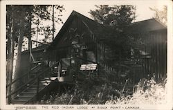 The Red Indian Lodge at Sioux Point Postcard