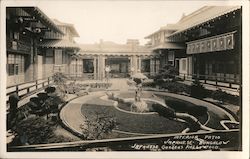 Interior Patio, Japanses Bungalow, Japanes Gardens Postcard