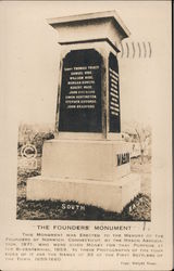 The Founders' Monument Norwich, CT Postcard Postcard Postcard