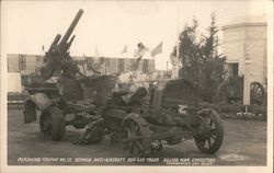 Allied War Exposition. Pershing Trophy No. 13 German anti-aircraft gun and truck. World War I Postcard Postcard Postcard