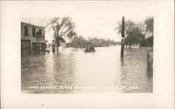 Ford Garage in the Marmarth Flood, 1929 North Dakota Postcard Postcard Postcard