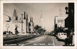 Hollywood Blvd. California Postcard Postcard Postcard