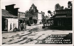 Main Street, Ghost Town, Knott's Berry Farm Buena Park, CA Postcard Postcard Postcard