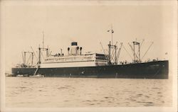 Tugboats,oceanliner , anchor chain Postcard