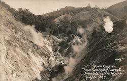 Steam Geysers, from General Hooker's Lookout Sonoma, CA Postcard Postcard Postcard