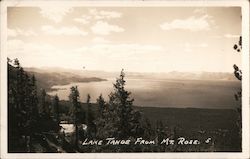 Lake Tahoe from Mt. Rose California Postcard Postcard Postcard