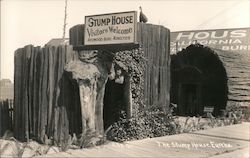 The Stump House, Redwood Burl Novelties Eureka, CA Postcard Postcard Postcard