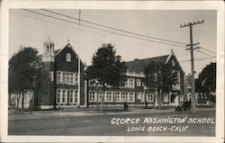 George Washington School, 1923 Long Beach, CA Postcard Postcard Postcard