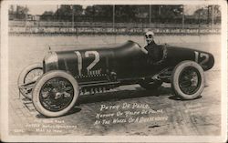 Peter De Paolo in Duesenberg race car Auto Racing W. Frank Johns Postcard Postcard Postcard