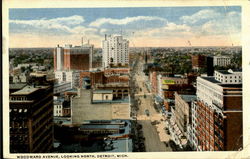 Woodward Avenue Detroit, MI Postcard Postcard