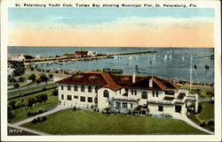 St. Petersburg Yacht Club Florida Postcard Postcard