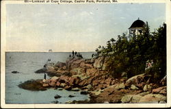 Lookout At Cape Cottage, Casino Park Postcard