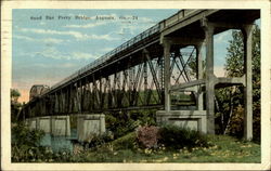 Sand Bar Ferry Bridge Augusta, GA Postcard Postcard