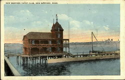 New Bedford Yacht Club Massachusetts Postcard Postcard