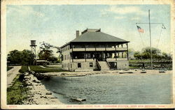 New Bedford Yacht Club, Padanaram Station Massachusetts Postcard Postcard