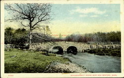 Apponegansett Bridge Near New Bedford Massachusetts Postcard Postcard