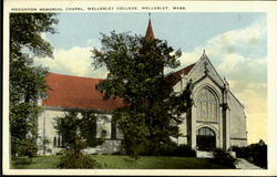 Houghton Memorial Chapel, Wellesley College Massachusetts Postcard Postcard