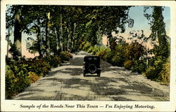 I'M Enjoying Motoring Postcard