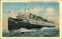 Steamer Greater Detroit Steamers Postcard Postcard