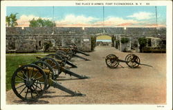 The Place D Armes Fort Ticonderoga, NY Postcard Postcard