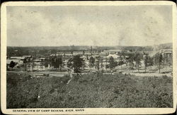 General View Of Camp Devens Postcard