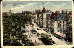 Tremont St. Boston, MA Postcard Postcard