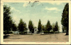 Entrance To Fenway O'Reilly Monument Postcard