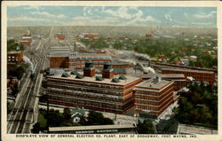 Bird's Eye View Of General Electric Co. Plant Fort Wayne, IN Postcard Postcard