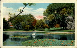 The Lake , Wilcox Park Postcard