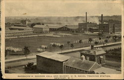 Barracks A. Gordon Hall And Bakery Postcard