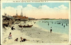 The Beach Looking North Postcard