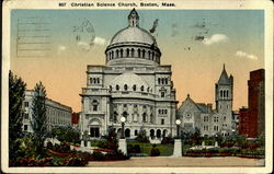 Christian Science Church Boston, MA Postcard Postcard