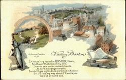 Visiting Boston Postcard