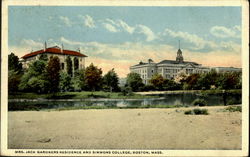 Mrs. Jack Gardners Residence And Simmons College Postcard