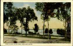 View At Fort Allen Park Portland, ME Postcard Postcard