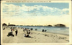 View Of Old Orchard Beach And Pier Postcard