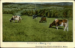 Greetings From Otisfield Postcard