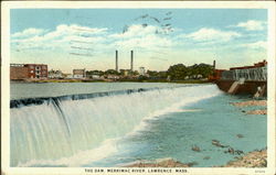 The Dam Merrimac River Postcard