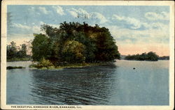 The Beautiful Kankakee River Postcard