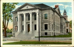 Town Hall And Court House Postcard