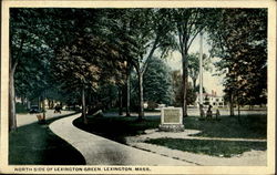 North Side Of Lexington Green Postcard