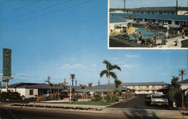 Capri Motel Los Angeles, CA Postcard