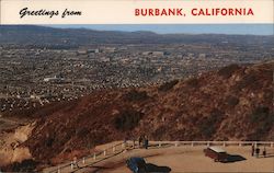 Panoramic View Burbank, CA Postcard Postcard Postcard