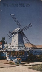 Typical Windmill Bakery Store Van De Kamp's Postcard